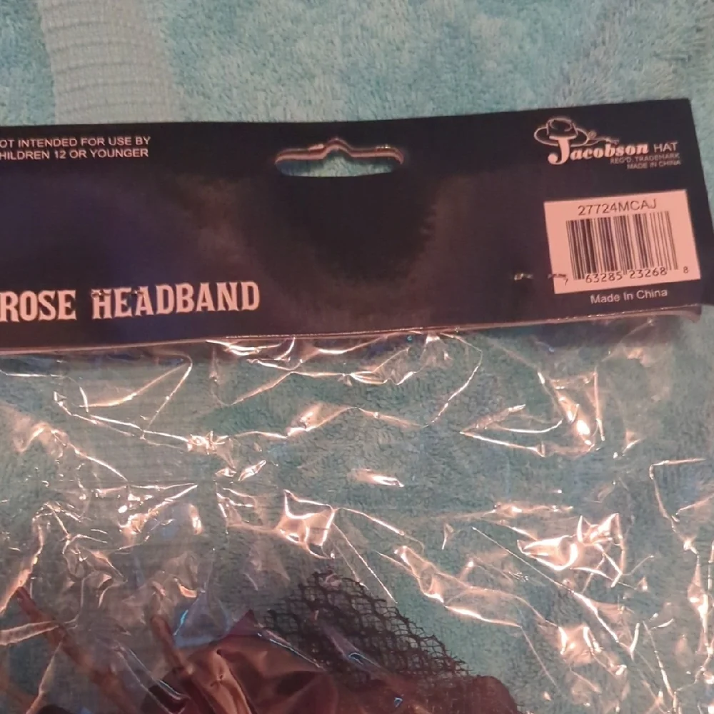 Skeleton Hand In A Rose Headband NWT